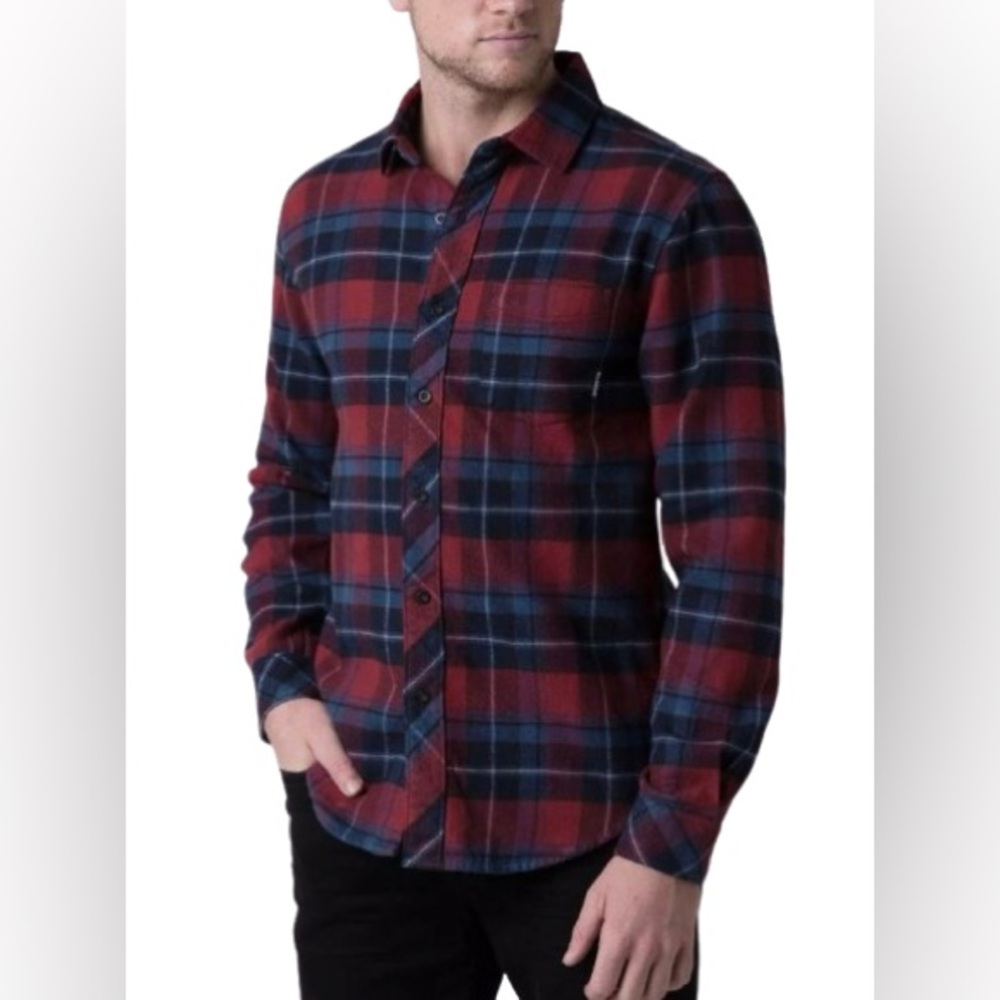 Billabong Henderson Shirt/ Dark Red/ Size Large